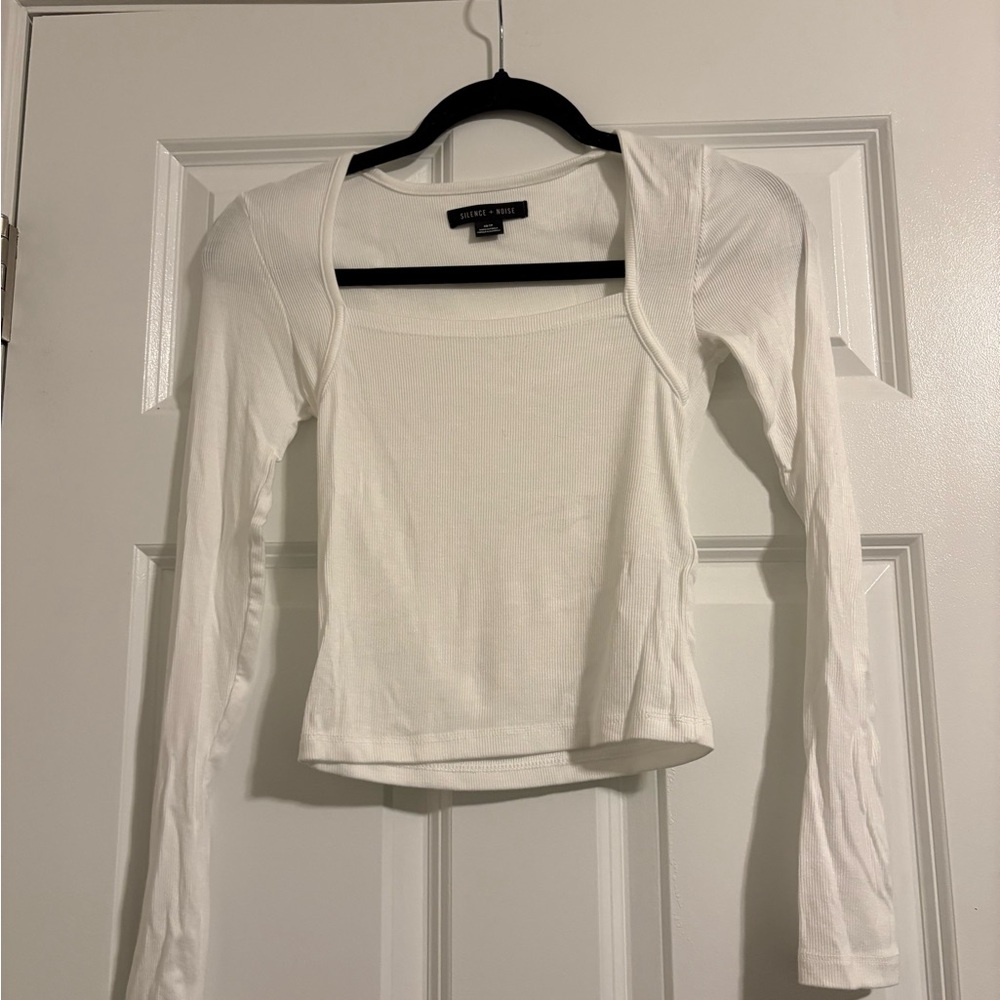 Silence + Noise White Long Sleeve